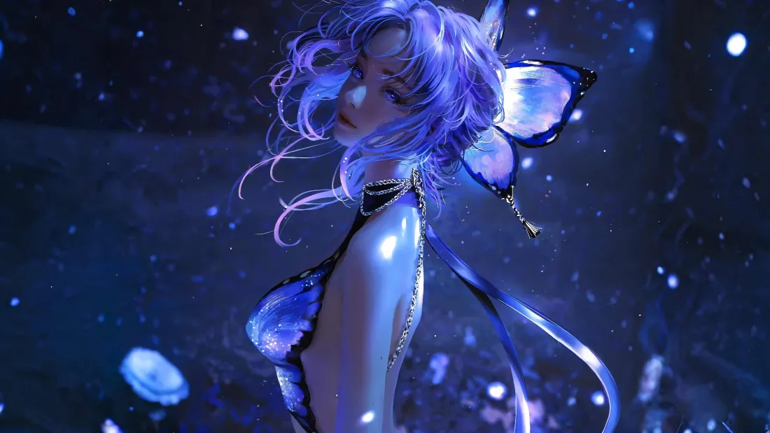 4k插画壁纸-姝/出水芙蓉背景-精选壁纸「哲风壁纸」