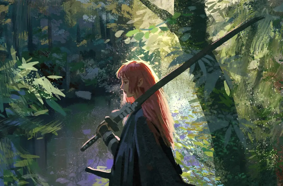 2k插画壁纸-刀/静观其变壁纸 - 美图合集「哲风壁纸」