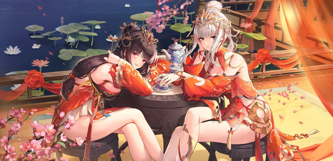 4k辰星与肴的古风装扮壁纸｜精美背景图片 - 尘白禁区「哲风壁纸」