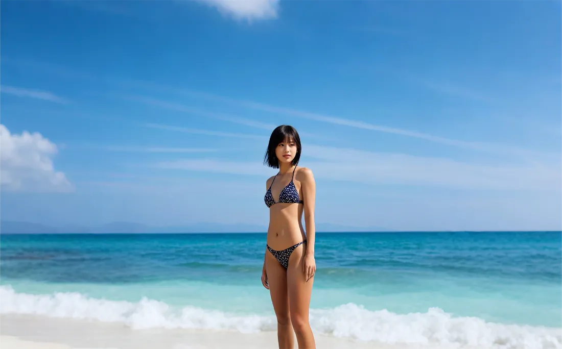 2k今田爱樱比基尼美女沙滩性感写真壁纸「哲风壁纸」
