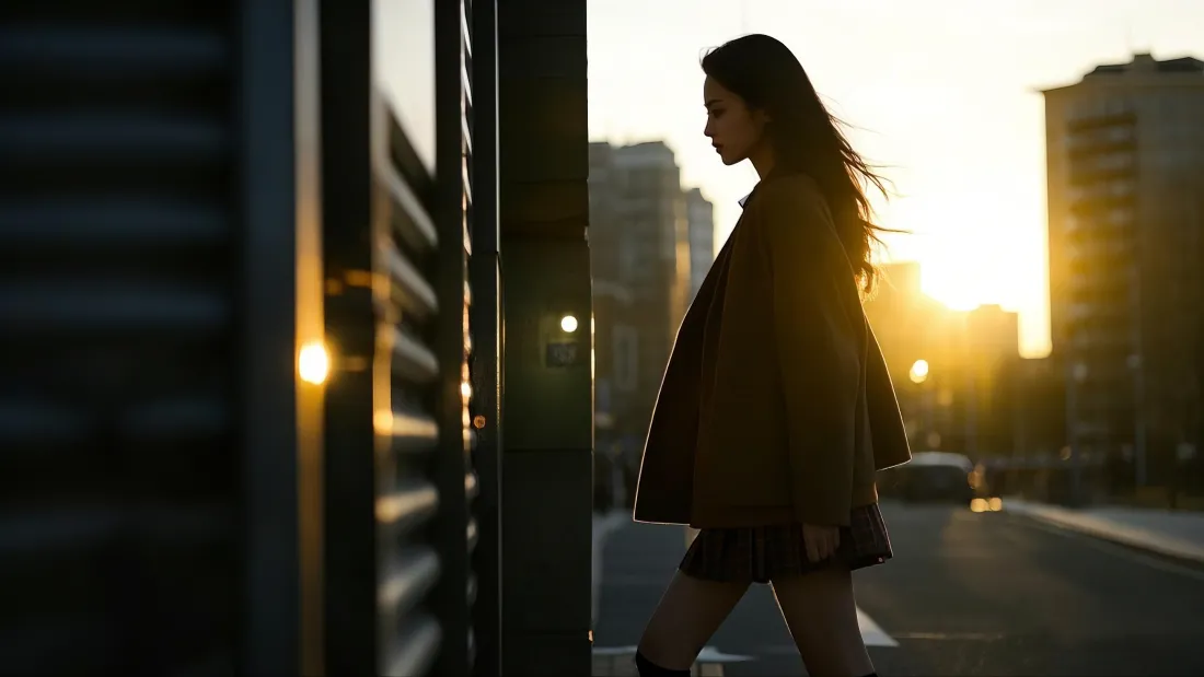 3k日落人物壁纸｜夕阳背景图片 - 唯美剪影「哲风壁纸」