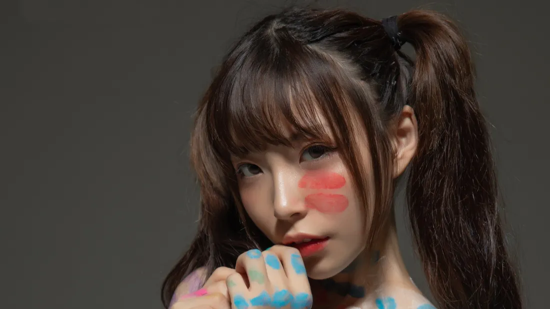 2k女生彩绘壁纸｜个性背景图片 - 双马尾少女「哲风壁纸」