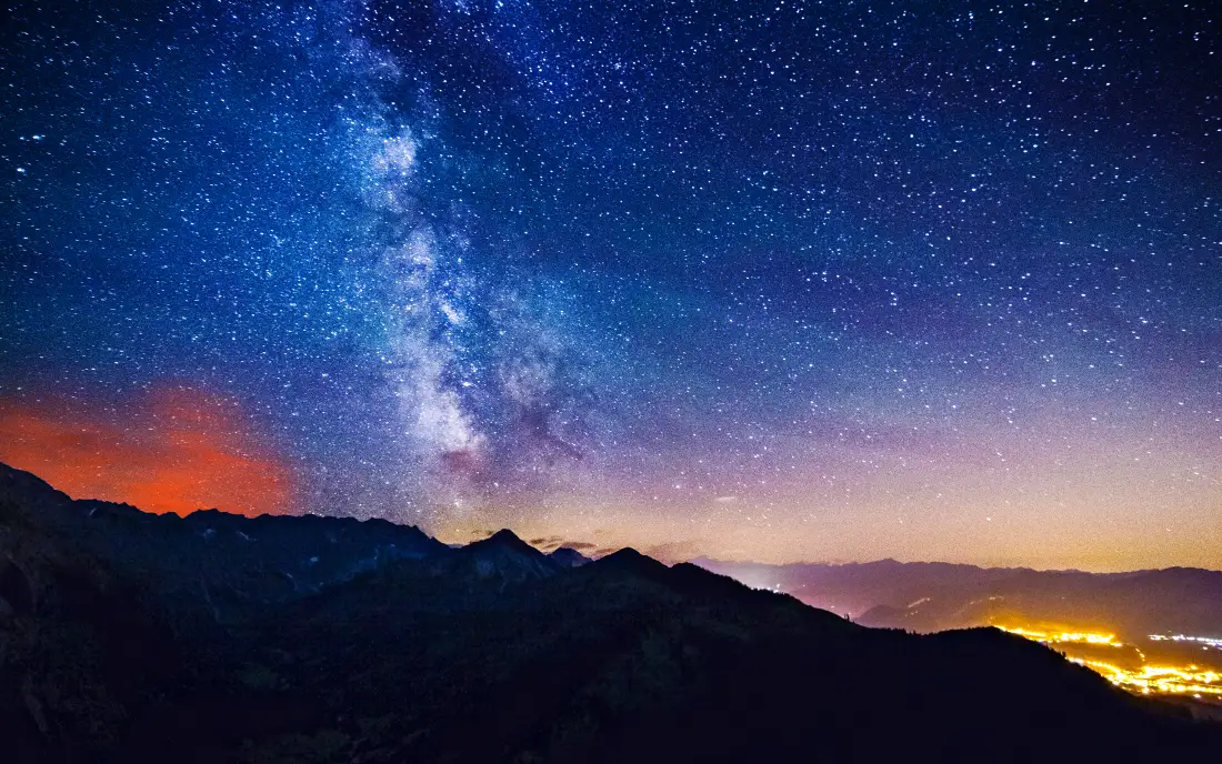 4k夜幕星空壁纸｜夕阳晚霞背景图片 - 自然美景「哲风壁纸」