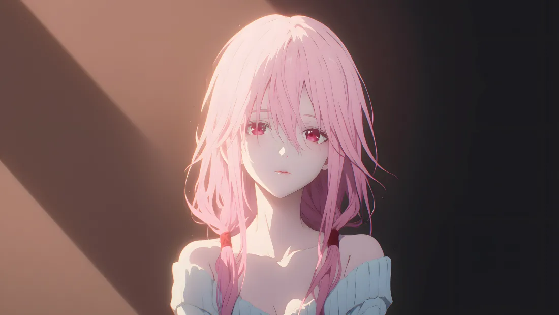4k粉色少女壁纸｜动漫人物背景图片 - 唯美风「哲风壁纸」