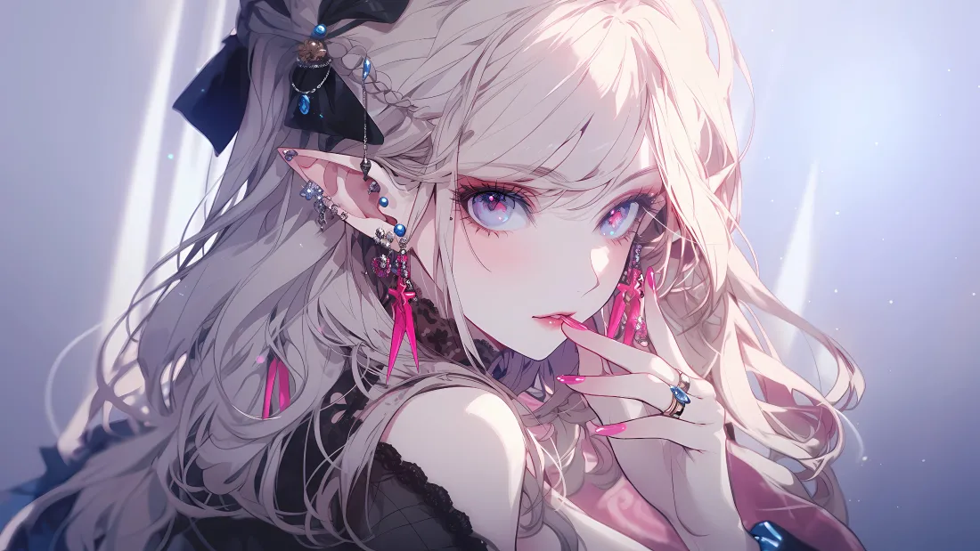4k粉色少女壁纸｜动漫美少女背景图片 - 梦幻风「哲风壁纸」