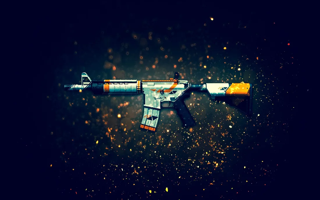 2kCS2 M4A4二西莫夫背景图片 - 酷炫枪械「哲风壁纸」