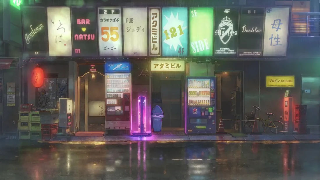 4k霓虹动漫背景图片 - 赛博夜景「哲风壁纸」