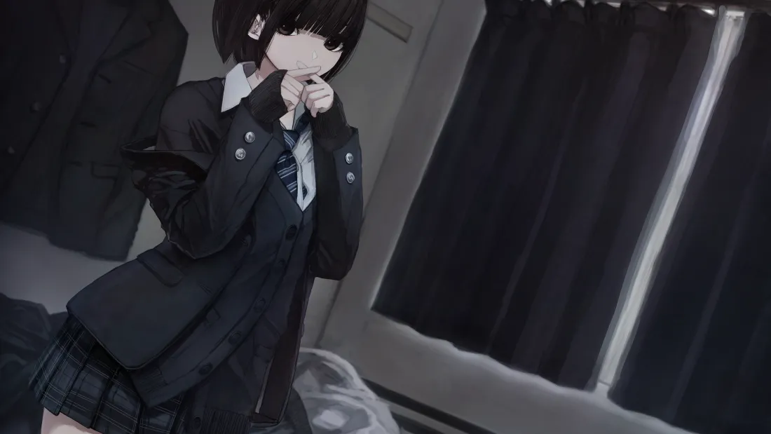 4kjk动漫壁纸｜jk制服背景图片 - 动漫少女「哲风壁纸」
