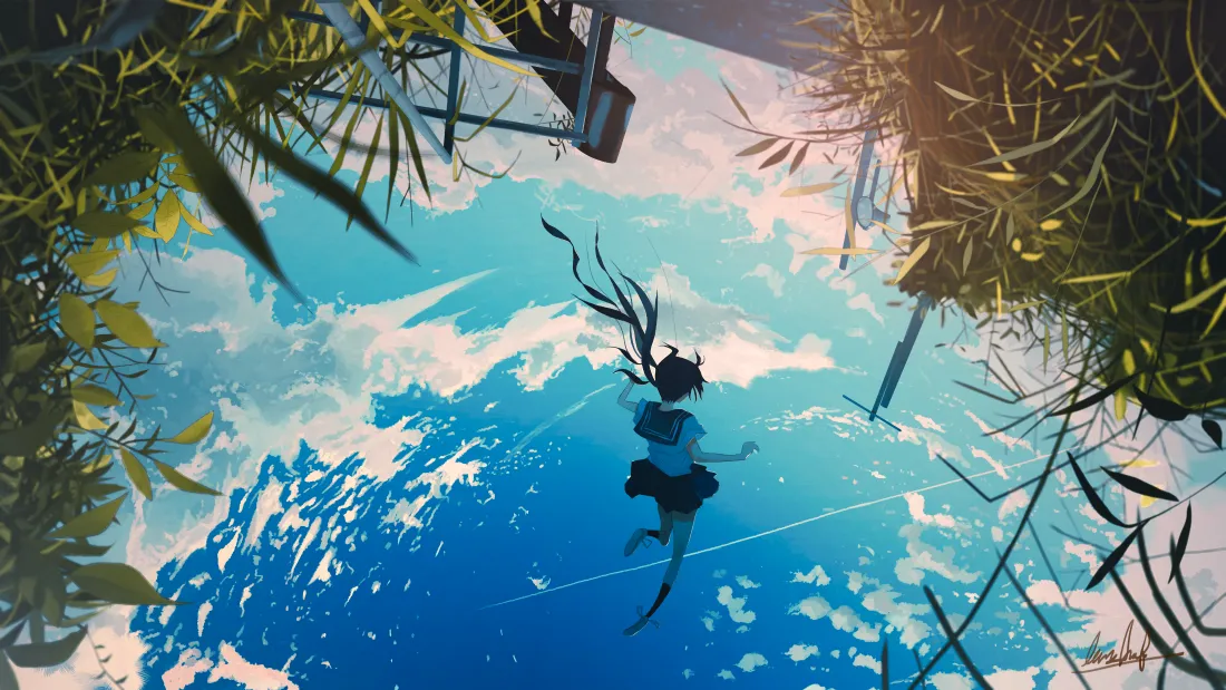 4k少女动漫壁纸｜奇幻背景图片 - 唯美场景「哲风壁纸」