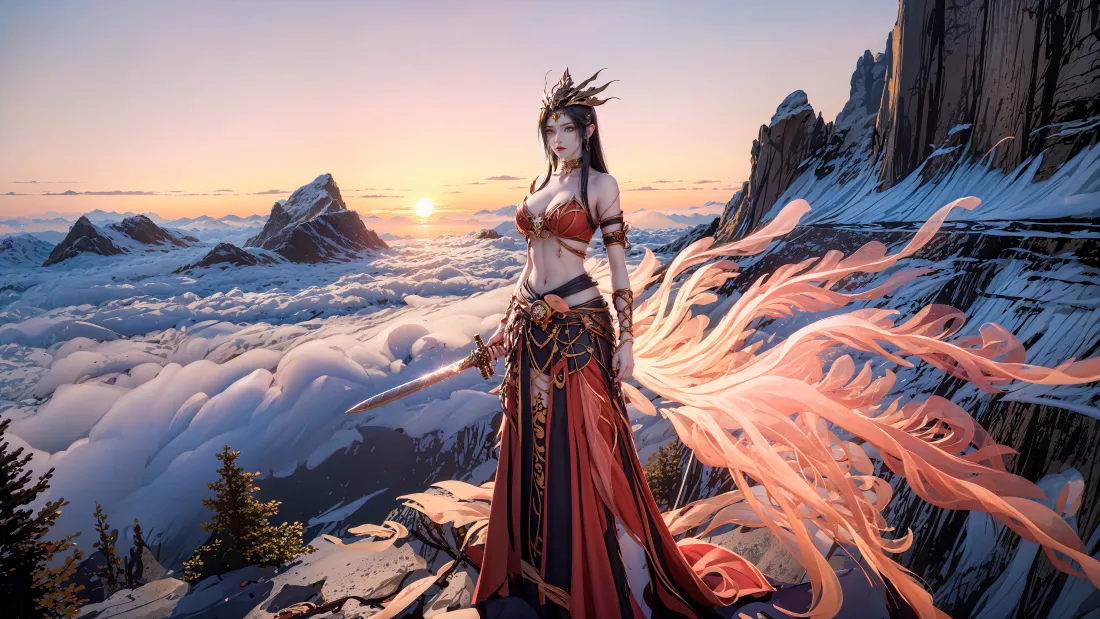 4k斗破苍穹美杜莎壁纸｜美杜莎背景图片 - 绝美场景「哲风壁纸」