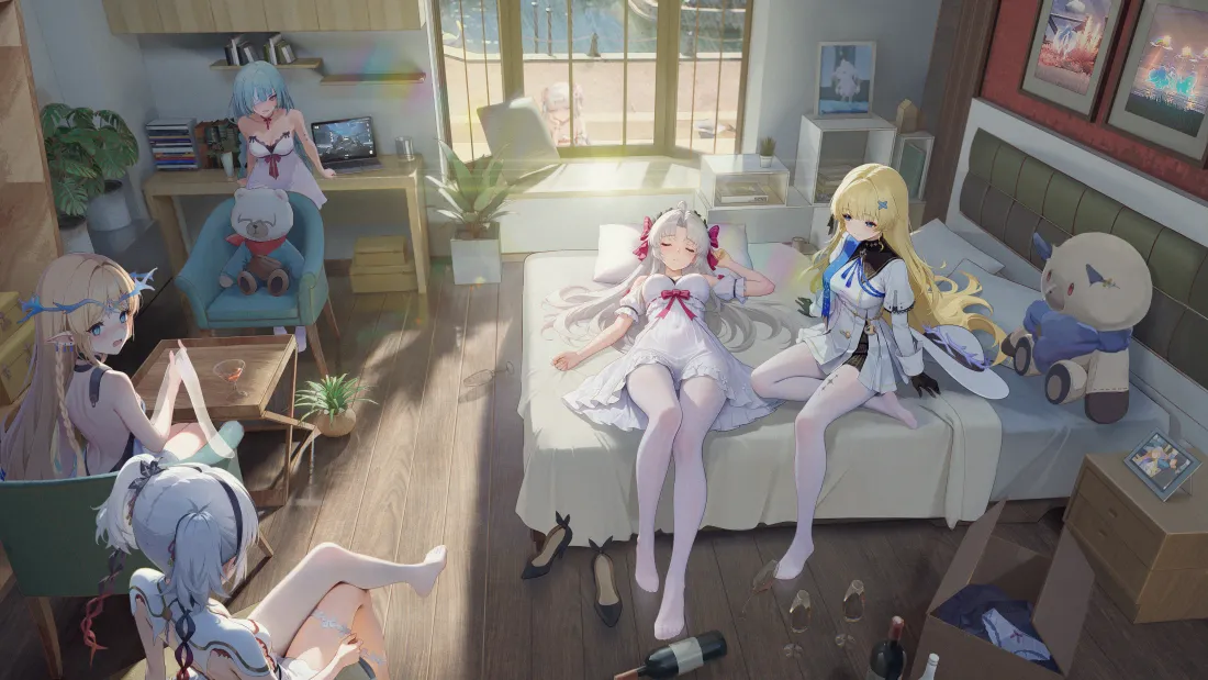 4k少女动漫壁纸｜可爱少女房间背景图片 - 动漫风「哲风壁纸」