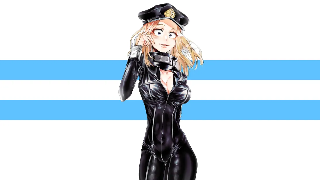 4k少女动漫壁纸｜女警背景图片 - 酷炫风「哲风壁纸」