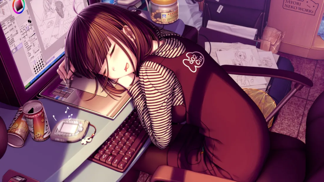 4k少女动漫壁纸｜二次元美少女背景图片 - 伏案小憩「哲风壁纸」
