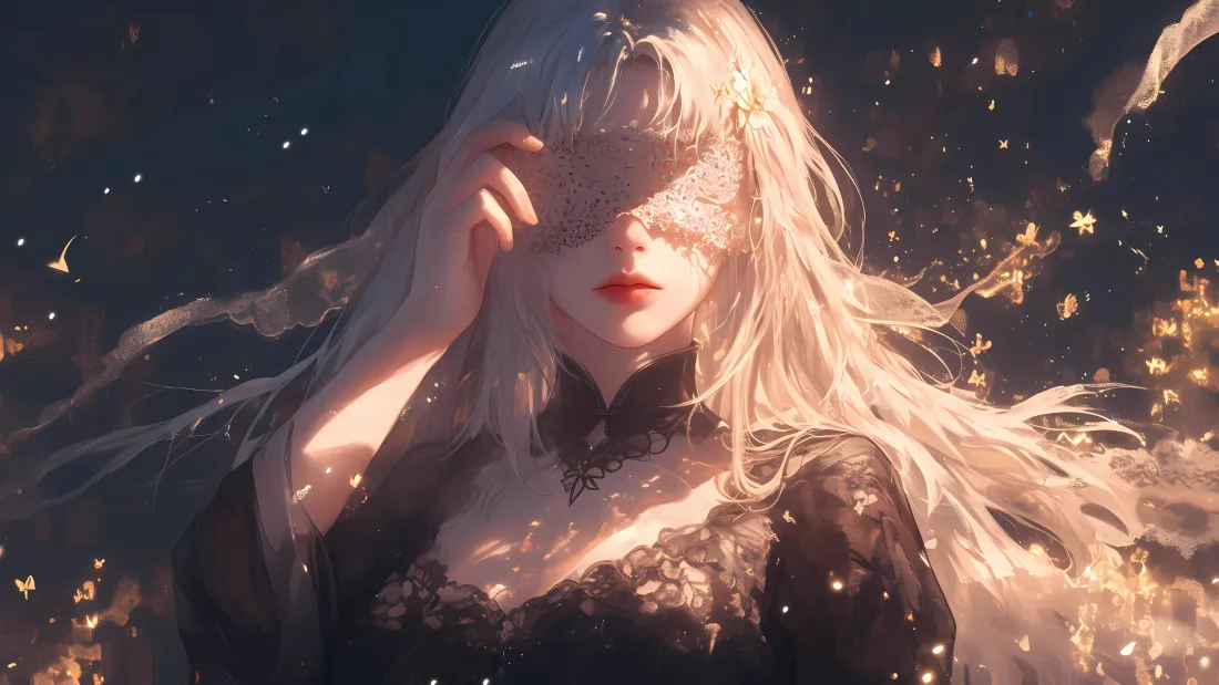 4k蒙眼女孩壁纸｜梦幻背景图片 - 高质量不后悔系列4「哲风壁纸」