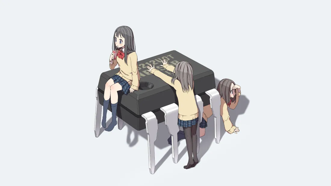 4k少女动漫壁纸｜动漫少女桌前场景 - 精美「哲风壁纸」