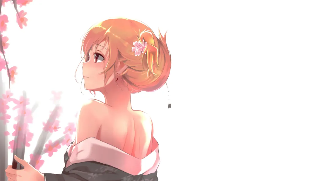4k少女动漫壁纸｜唯美和服少女背景图片 - 精选「哲风壁纸」