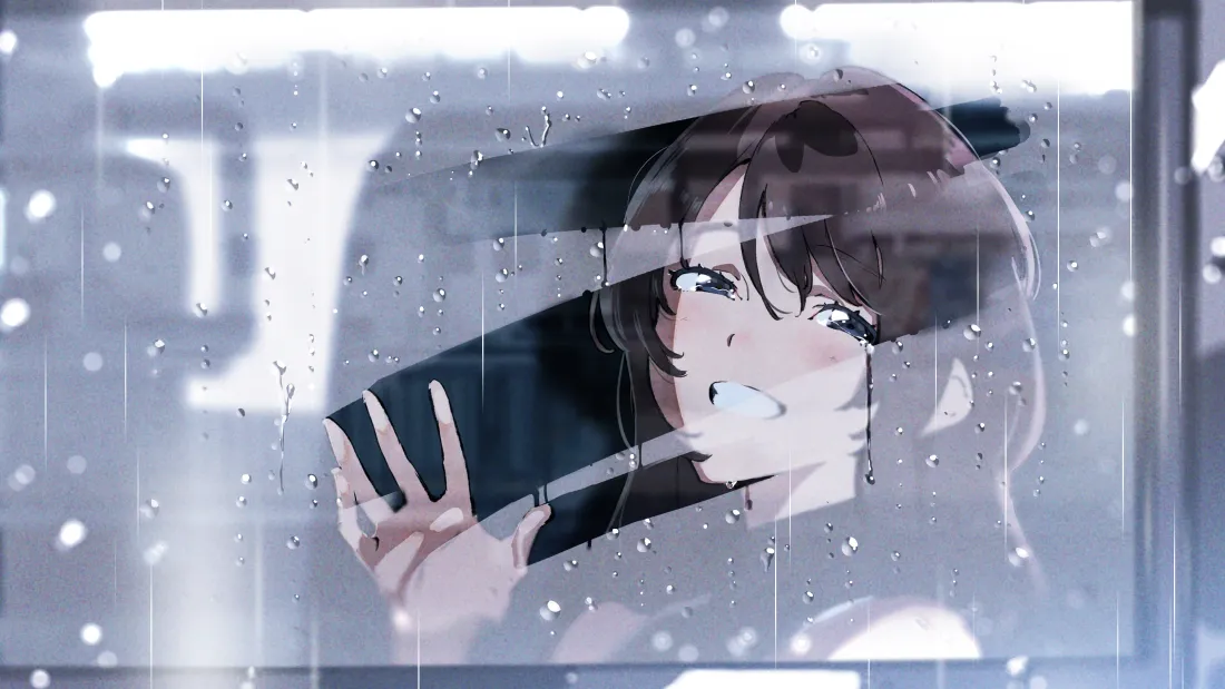 4k少女动漫壁纸｜雨中少女背景图片 - 唯美风「哲风壁纸」