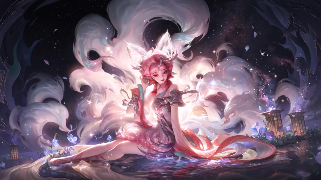 9k美女动漫壁纸｜狐仙背景图片 - 梦幻场景「哲风壁纸」
