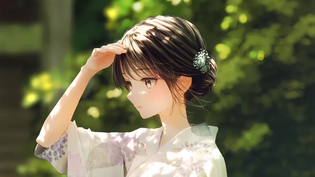 4k清纯少女动漫背景图片 - 唯美古风「哲风壁纸」