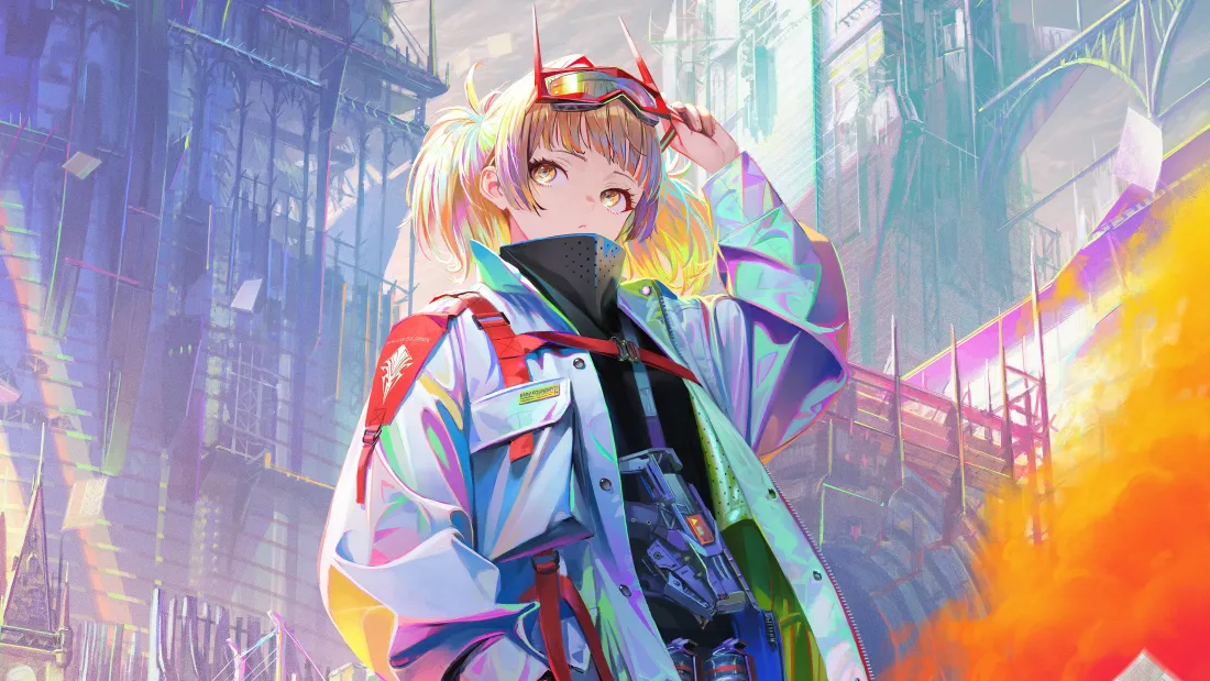 4k少女动漫壁纸｜炫酷都市背景图片 - 惊艳「哲风壁纸」