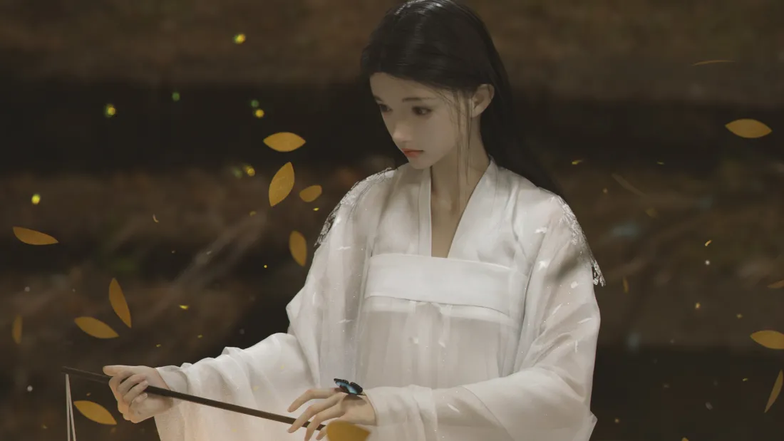 6k国风少女壁纸｜古风动漫背景图片 - 唯美弹奏「哲风壁纸」