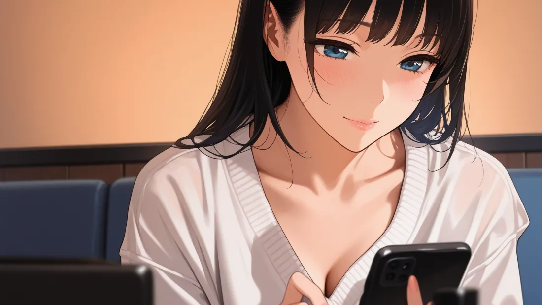 6k美女动漫壁纸｜手机前的二次元少女背景图片「哲风壁纸」