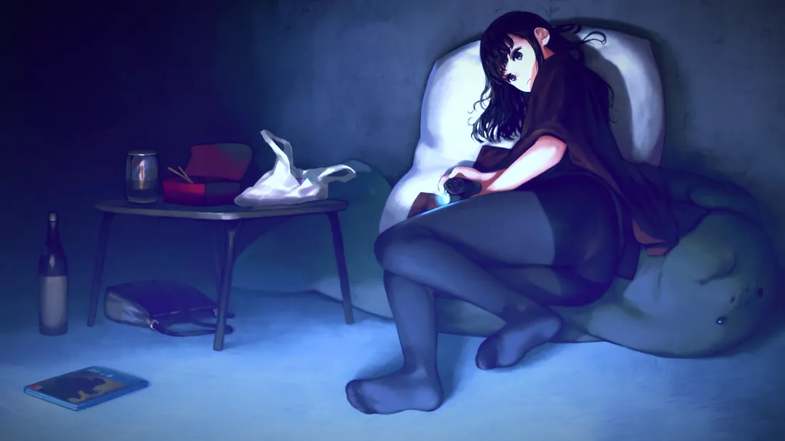 4k美女动漫壁纸｜暗黑系美少女背景图片 - 氛围感拉满「哲风壁纸」