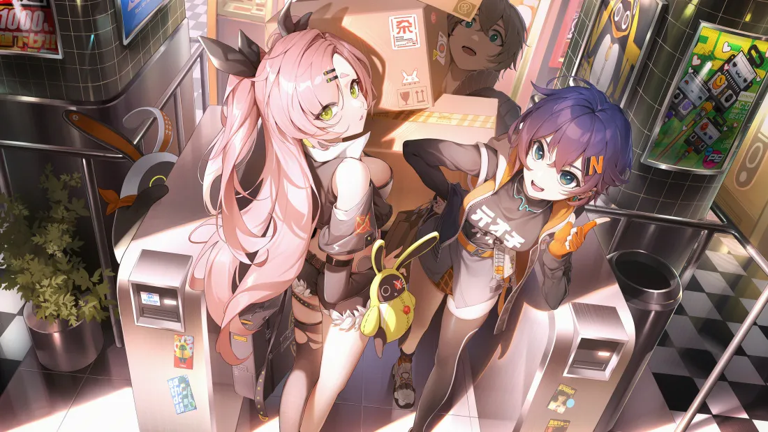 6k少女动漫壁纸｜双美少女背景图片 - 精美「哲风壁纸」