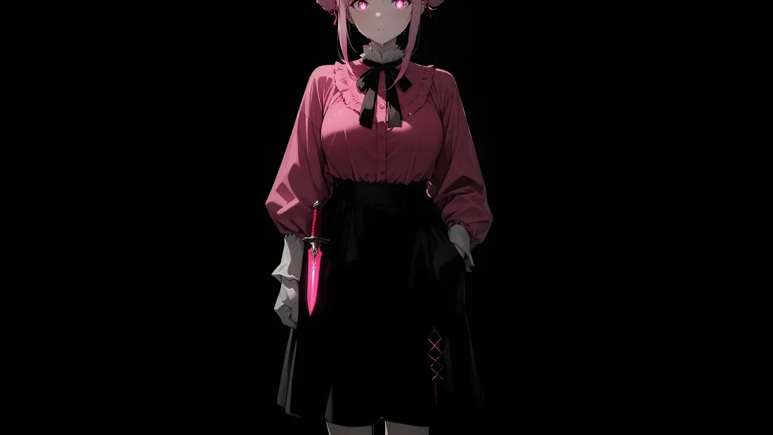 4kAI少女壁纸｜二次元美少女背景图片 - 粉色系「哲风壁纸」