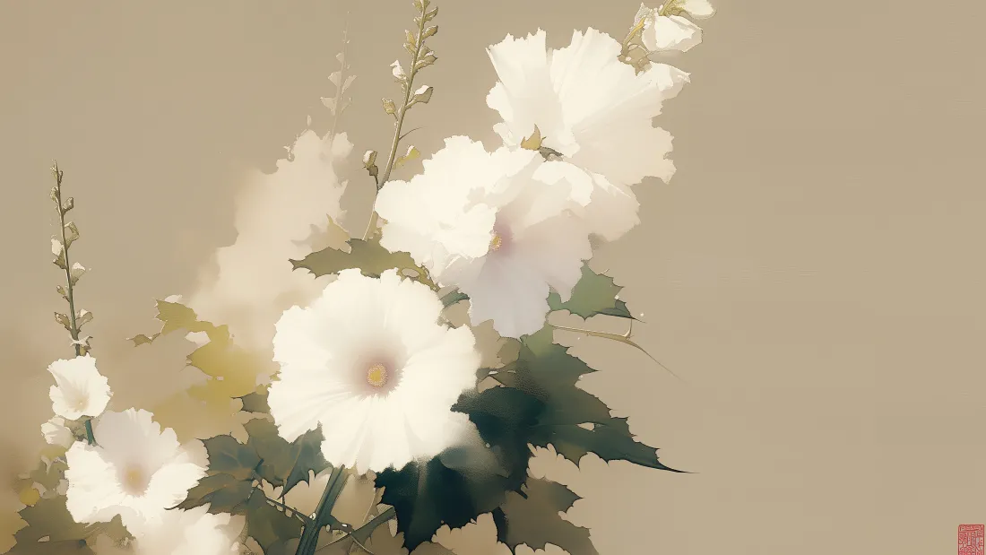 6kAI花壁纸｜花朵背景图片 - 清新雅致「哲风壁纸」