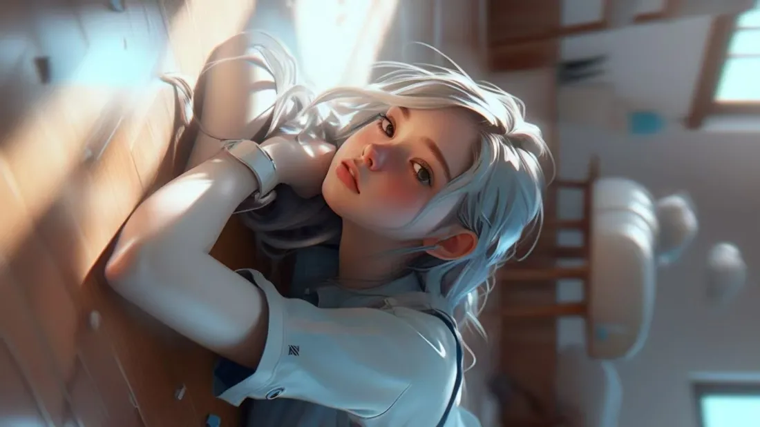 2k偏凉少女壁纸｜室内背景图片 - 好好好「哲风壁纸」