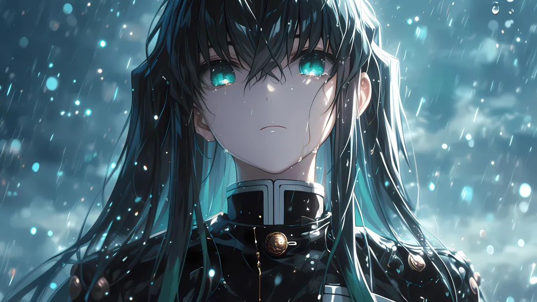 5k少女动漫壁纸｜冰雪背景图片 - 冷艳少女「哲风壁纸」