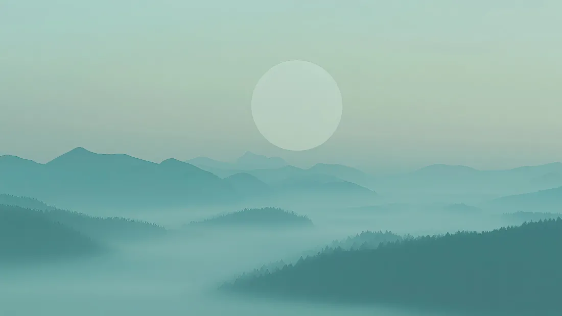 4kAI梦幻壁纸｜山间晨雾背景图片 - 唯美意境「哲风壁纸」