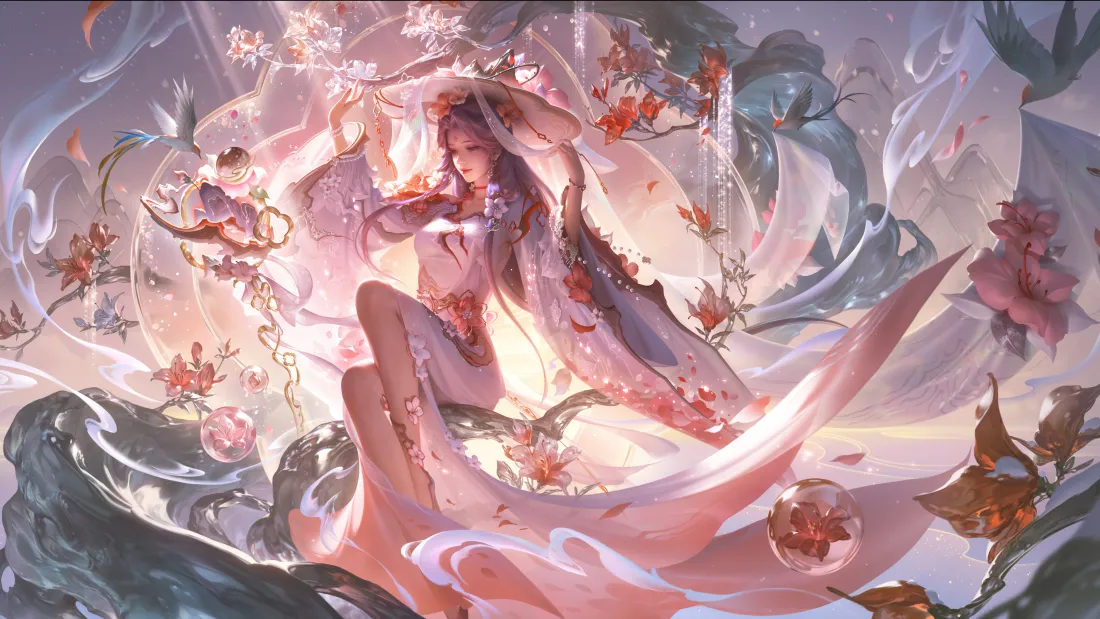 7k美女古风动漫壁纸｜古风背景图片 - 唯美仙侠风「哲风壁纸」