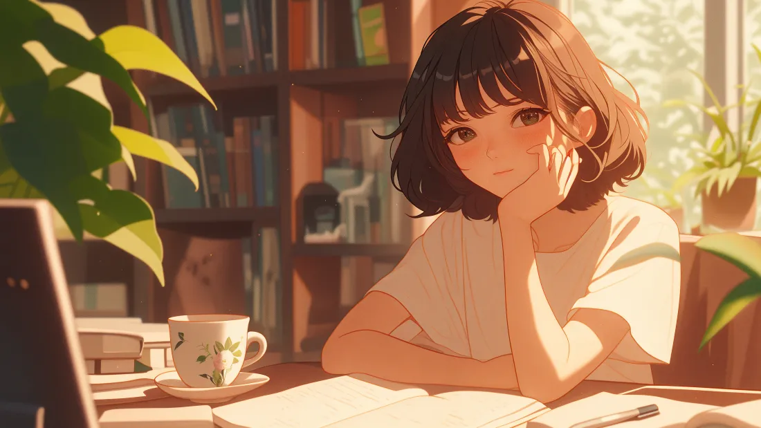 4kAI美女动漫壁纸｜清新少女背景图片 - 唯美风「哲风壁纸」