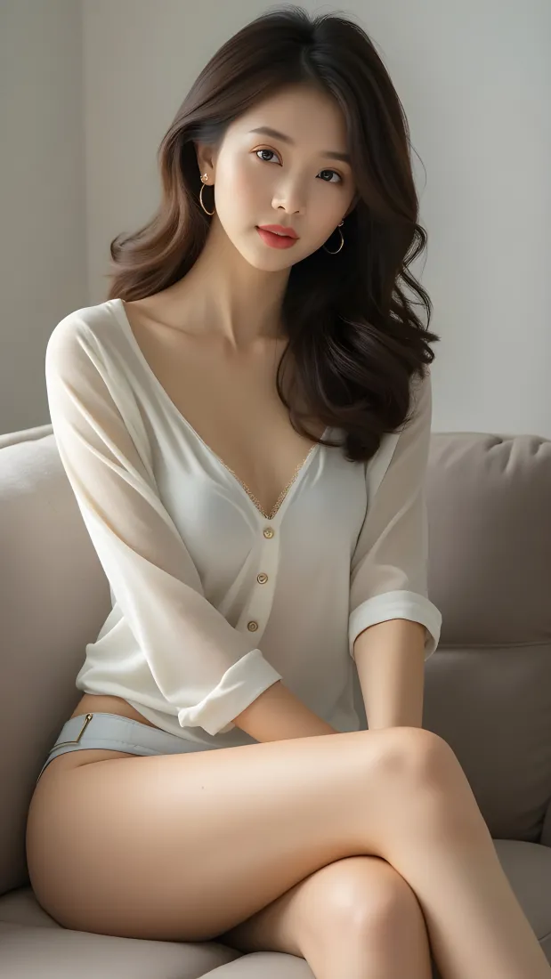 美女美腿手机壁纸｜沙发背景图片 - 性感风情「哲风壁纸」