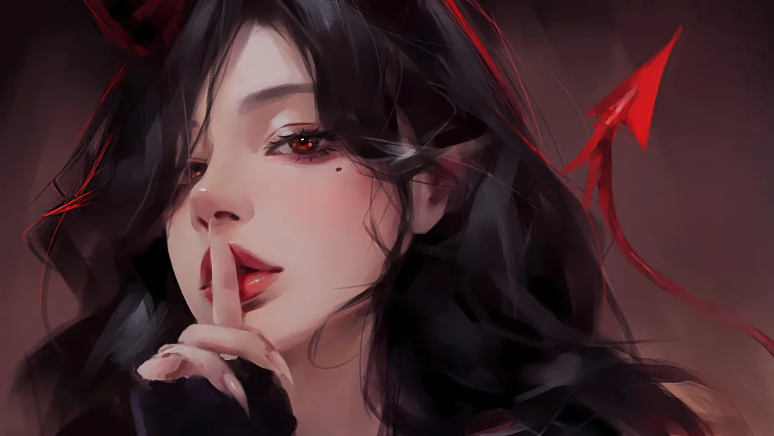 15k动漫美女壁纸｜暗黑系动漫美女背景图片 - 惊艳「哲风壁纸」