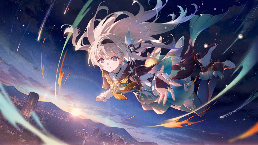4k二次元少女壁纸｜梦幻飞行背景图片 - 奇幻风「哲风壁纸」
