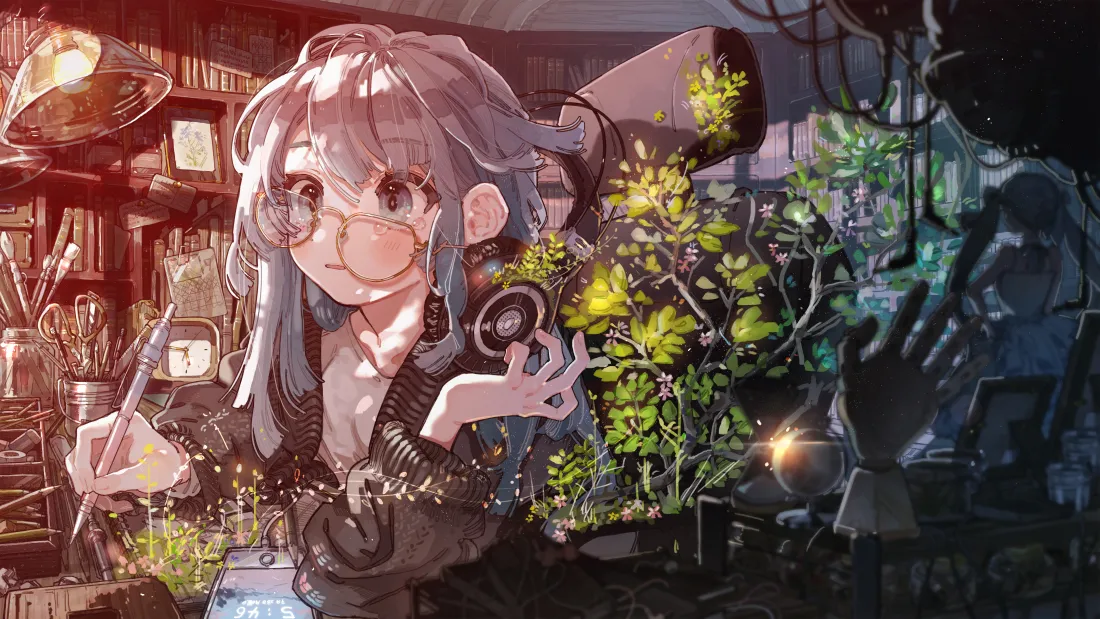 6k动漫少女壁纸｜二次元风背景图片 - 科技少女「哲风壁纸」