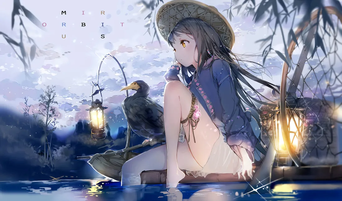 4k渔舟少女壁纸｜古风泛舟背景图片 - 唯美意境「哲风壁纸」