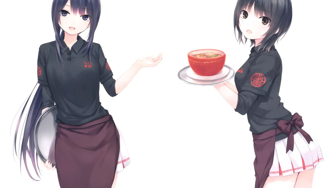 9k咖啡厅女仆壁纸｜制服少女背景图片 - 动漫「哲风壁纸」
