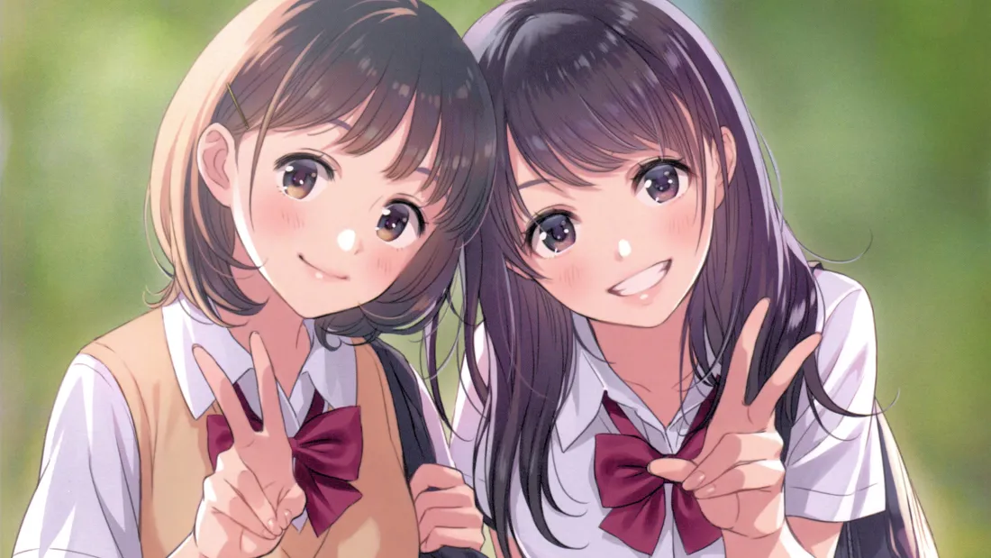 5k双少女壁纸｜日系校园背景图片 - 二次元「哲风壁纸」