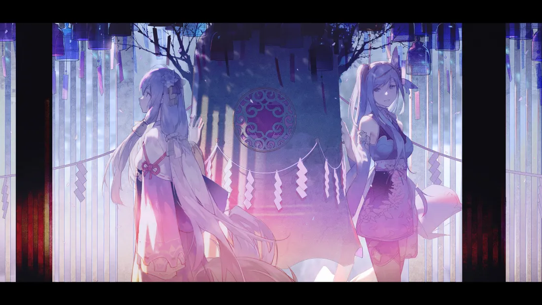 3k禁忌二次元壁纸｜神秘背景图片 - 双生少女「哲风壁纸」