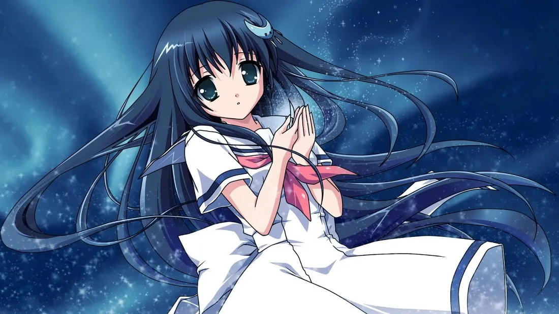 2k水手服少女壁纸｜星空银河背景图片 - 二次元「哲风壁纸」