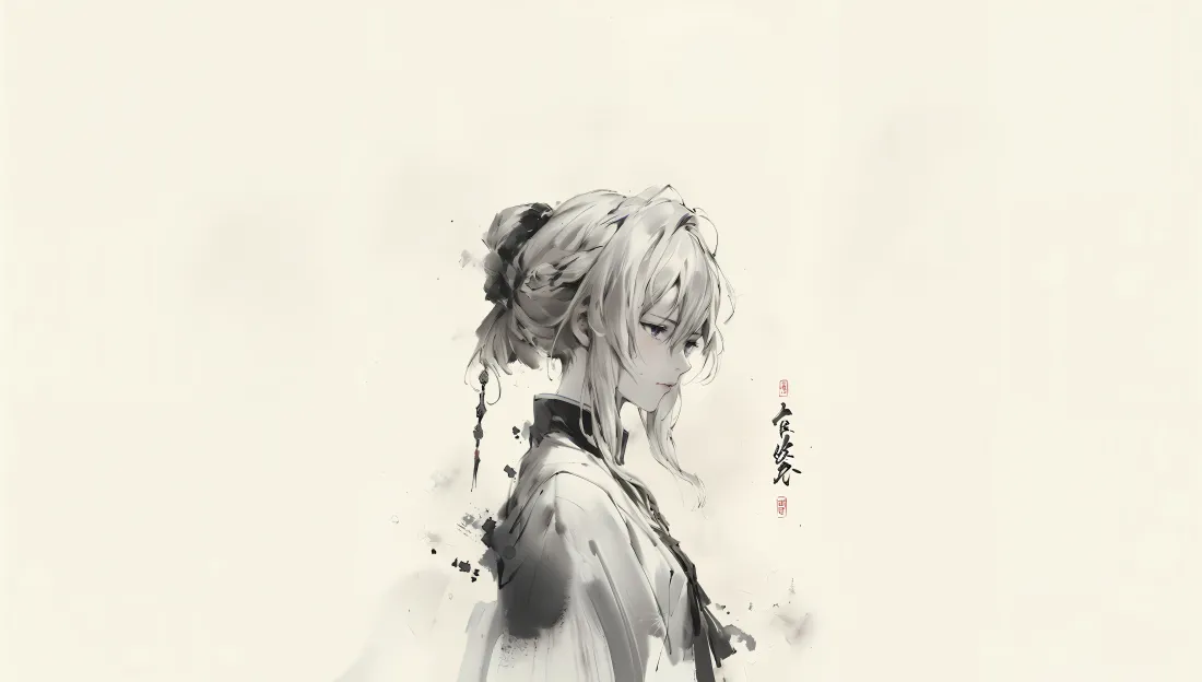 6k水墨少女壁纸｜国风意境背景图片 - 古典「哲风壁纸」