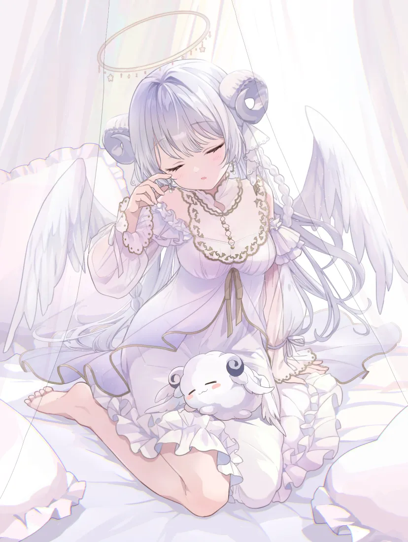 天使翅膀手机壁纸｜梦幻背景图片 - 治愈系少女「哲风壁纸」