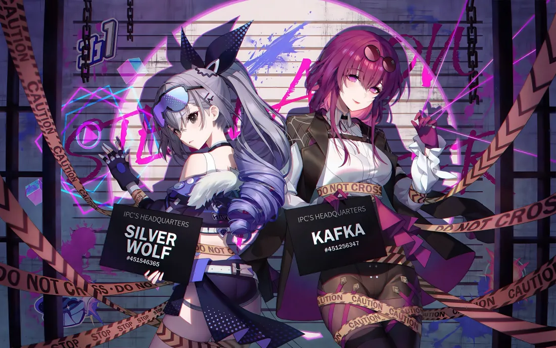 4kSilver Wolf Kafka壁纸｜崩坏星穹铁道双角色背景图「哲风壁纸」