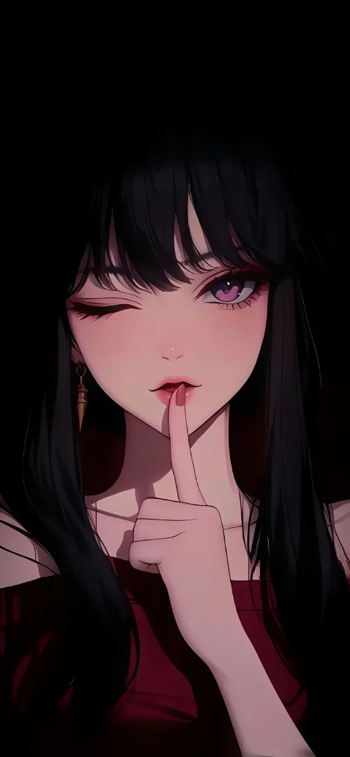 嘘手机壁纸｜温柔美女背景图片 - 静谧「哲风壁纸」