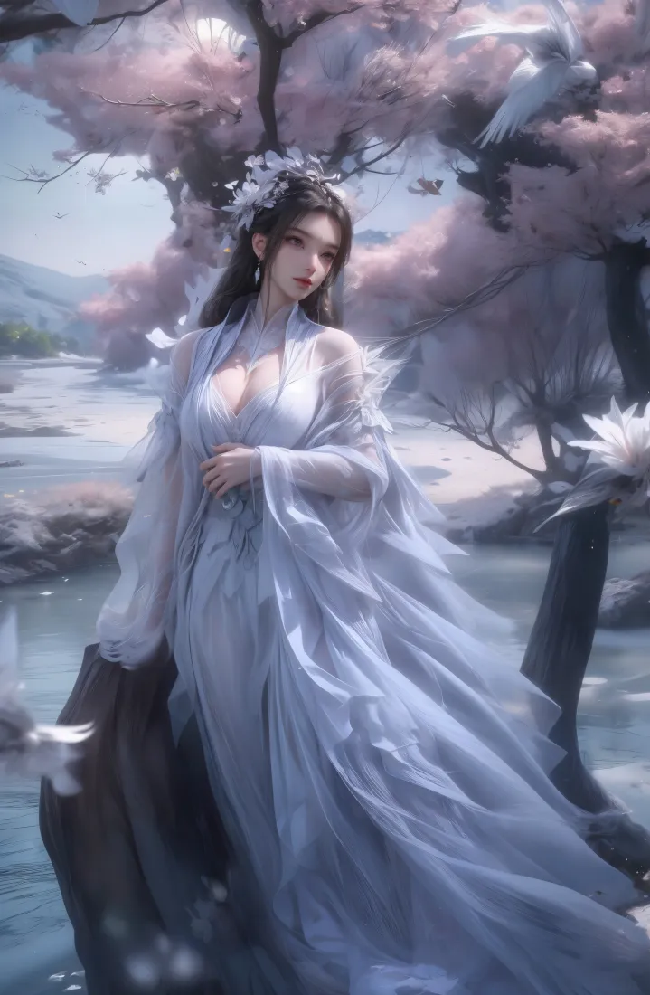 古风女性手机壁纸｜樱花背景图片 - 山水「哲风壁纸」