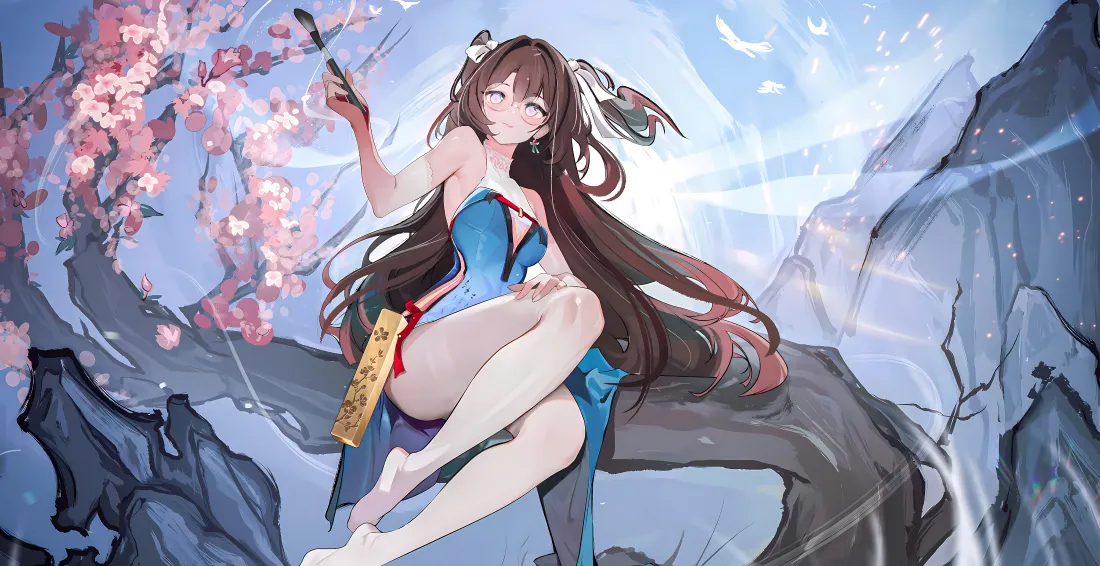 4k古风少女壁纸｜樱花背景图片 - 二次元「哲风壁纸」
